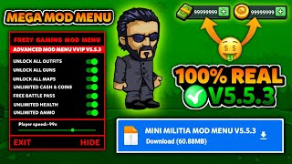 Mini Militia Mod Menu v537  UnlimitedMoney  mini militia hack mod by FrezyGaming [upl. by Lebiram]