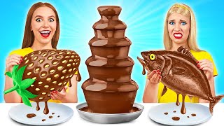 Chocolate Fountain Fondue Challenge by TeenDO Challenge [upl. by Uzzia]