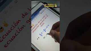 Ecuación general con fracciones rectas clases matematicas matemática matematika maths [upl. by Symons992]