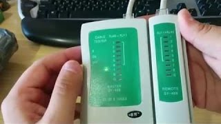 How To Use Network Cable Tester [upl. by Bosch]