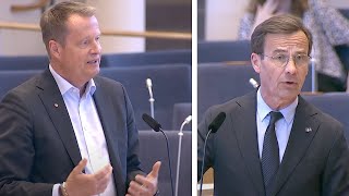 Ulf Kristersson kan inte svara på en ja eller nejfråga – pratar om S istället [upl. by Tandi943]