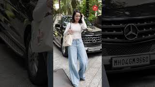 Bollywood update Actress ShraddhaKapoor snapped outside Maddock office in Santacruz West [upl. by Rosenstein]