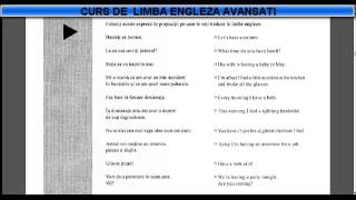 Curs de limba Engleza nivel Avansati temadictionar  Lectia 6 [upl. by Aixela]