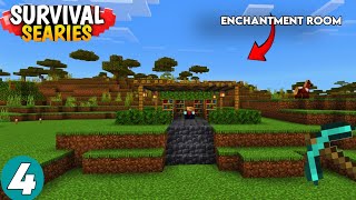 Make Enchantment Room Minecraft PE Survival Series Ep 3  Minecraft 121 Survival Gameplay In Hindi [upl. by Grubb610]