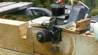 Starting and Running an OampR 23 Deluxe Antique Model Airplane Engine [upl. by Rases]