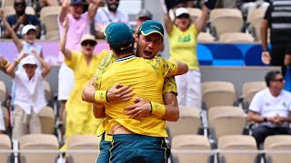 John Peers and Matt Ebden defeat Krajicek and Ram 676 761108 to win the Olympic gold medal [upl. by Polky]