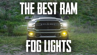 The Ultimate 2019 5th Gen Ram Fog Light Kit Baja Designs Squadron Lights On Any HD Ram [upl. by Auhsuj]