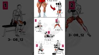 تمارين الأرجل بإستخدام الدمبل فقط leg workout with dumbbells [upl. by Aryek]