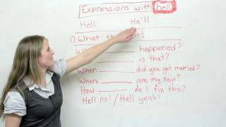 Slang in English What the hell and other HELL expressions [upl. by Kirt176]