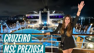 VLOG TOUR PELO CRUZEIRO MSC PREZIOSA  MINHA PRIMEIRA VEZ EM UM NAVIO [upl. by Einram]