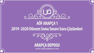 AÖF Arapça 1  2019  2020 Dönem Sonu Çıkmış Soru Çözümleri [upl. by Birck]