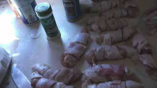 Cooking with Grandpa  Bacon Wrapped Chicken Tenders [upl. by Goodkin]