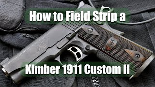 How to Disassemble and Reassemble a Kimber 1911 [upl. by Trebbor]