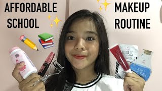 AFFORDABLE SCHOOL MAKEUP ROUTINE Itsme jenesis [upl. by Farlie]