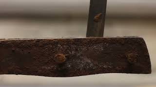 Amazing rusty bayonet knife process  NA Skills [upl. by Madelle111]