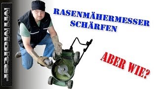 Rasenmähermesser schärfen wie 🤔 Zuschauerfrage an M1Molter [upl. by Hgielrebmik]