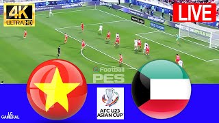 🔴VIETNAM VS KUWAIT⚪LIVE⚽AFC ASIA CUP U23 FOOTBALL 2024 TODAYS COMPLETE HIGHLIGHTS PES PCPS5 [upl. by Redla95]