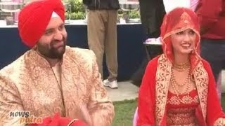 Hansraj Hanss Son and Daler Mehndis daughter Ajit Kaur wedding reception party in Gurgaon [upl. by Shyamal]