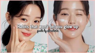 Habits that wont let you glow up🌷 Get rid of these habits in 2024 ｡⁠ﾟ⁠  asterin [upl. by Eirb753]