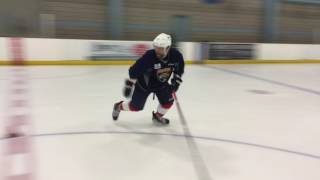 Puckface Hockey Training ProJunior Sessions  Aaron Ekblad Powerskating [upl. by Kcired]