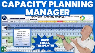 How To Create A Capacity Planning Manager In Excel From Scratch  FREE TEMPLATE [upl. by Tabby870]