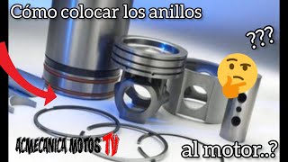 Cosas y precauciones que debes saber cuando instalas los anillos de un motor [upl. by Naawaj]