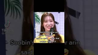 SOOBIN after ARIN said this 😂 soobin arin txt ohmygirl [upl. by Mignonne]