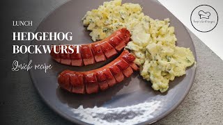 Igel Bockwurst für die kleinen am Tisch  Schnelles Rezept [upl. by Manolo]