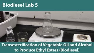 Lab 5 UpdatedTransesterification of Vegetable Oil and Alcohol to Produce Ethyl Esters Biodiesel [upl. by Sucitivel314]