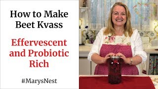 How to Make Beet Kvass  A Probiotic Rich Fermented Drink for Good Gut Health [upl. by Crespo461]