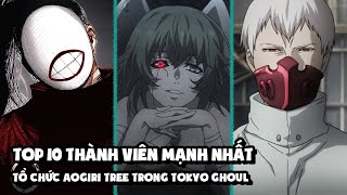 Top 10 Thành Viên Mạnh Nhất Tổ Chức Aogiri Tree Trong Tokyo Ghoul [upl. by Pinkham]