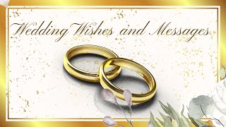 Wedding Congratulations Message  Best Wedding Wishes  Happy Wedding Wishes amp Messages [upl. by Hcirdla]