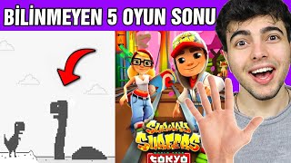 OYUN SONLARI  Kimsenin Görmediği 5 Oyun Sonu [upl. by Areikahs]