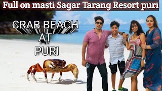 Crab Beach at Puri  Golden Beach  Jagannath Temple  full on Masti Sagar Tarang Resort puri 2024 [upl. by Adur559]