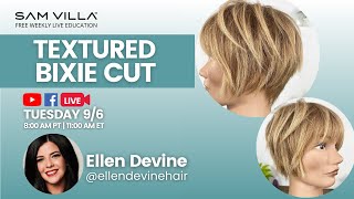 Textured Bixie Cut with Ellen Devine [upl. by Siuqram]