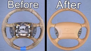 How To Restore Your Cars Steering Wheel Looks Brand New [upl. by Oirram]