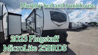 2023 Flagstaff MicroLite 25BRDS travel trailer walkthrough [upl. by Ness596]