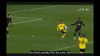 2023 MLS Final Columbus Crew vs LAFC Handball and Penalty Kick [upl. by Naxela]