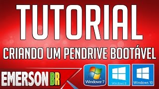 Tutorial Como criar um pendrive de boot para instalar o Windows 7 8 81 ou 10 [upl. by Ahsiym]