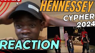 HENNESSY CYPHER 2024 REACTION [upl. by Yelrahc]