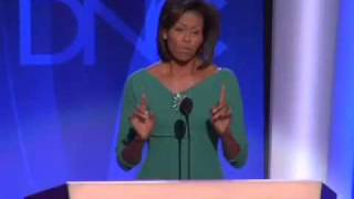 Michelle Obama at the 2008 DNC [upl. by Yelroc]