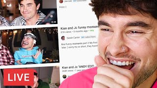 Kian Lawley REACTS to KNJ BEST MOMENTS PART 2 FULL STREAM [upl. by Sheng]