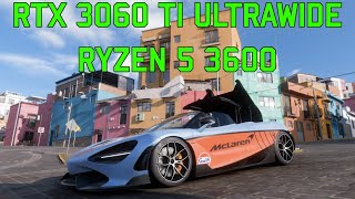 Forza Horizon 5 RTX 3060 TI 219 ULTRAWIDE Benchmark [upl. by Raines135]