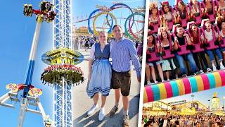 XXL Fahrgeschäfte Test auf der Wiesn 🎡  Oktoberfest München 2024 [upl. by Assilak887]