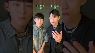 Hand flute vs Beatbox tiktok beatbox [upl. by Schwing625]