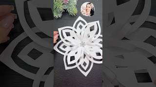 WoW ❄️ Easy Paper Christmas Decorations 2024 Snowflake [upl. by Eizle257]