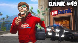 I Robbed 50 Banks in GTA 5 RP [upl. by Eimarrej477]