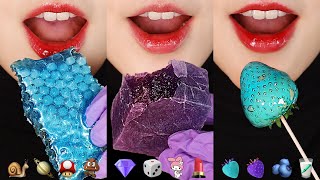 10MINUTES EMOJI FOOD ASMR FOR SLEEP CANDIED STRAWBERRY EDIBLE CRYSTAL RELAXING EATING ASMR 💎 [upl. by Las100]