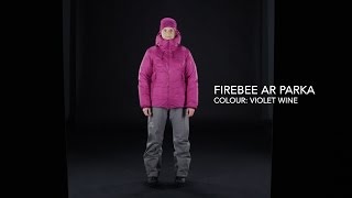 Arcteryx – Womens Firebee AR Parka – Violet Wine [upl. by Aisylla849]