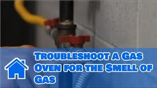 Gas Stoves amp Ovens  How to Troubleshoot a Gas Oven for the Smell of Gas [upl. by Aihsirt]